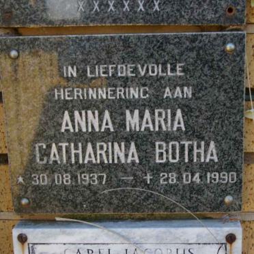 BOTHA Anna Maria Catharina 1937-1990
