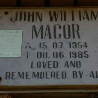 MAGOR John William 1954-1985 :: MAGOR Helena Elizabeth 1925-2002
