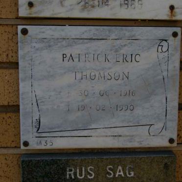 THOMSON Patrick Eric 1916-1990