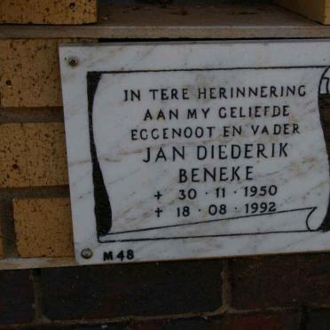 BENEKE Jan Diederik 1950-1992