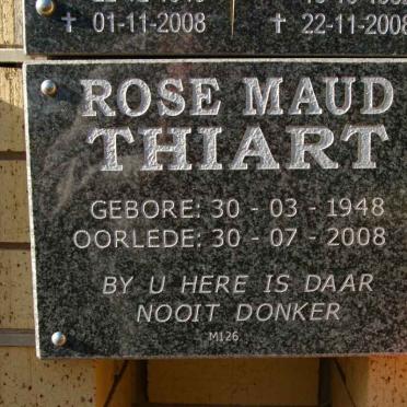 THIART Rose Maud 1948-2008
