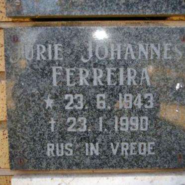 FERREIRA Jurie Johannes 1943-1990