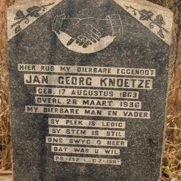 KNOETZE Jan George 1863-1936