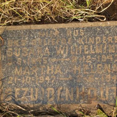 BEZUIDENHOUT Susara Wilhelmina 1945-1945 :: BEZUIDENHOUT Martha Helena 1947-1948