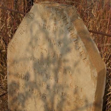 VENTER Cathrina M. 1860-1935