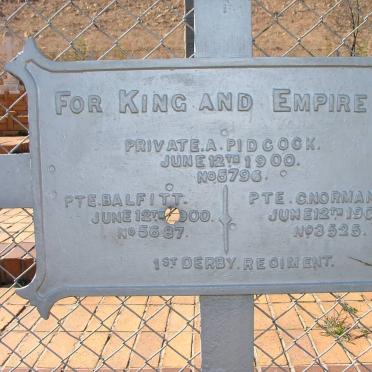 PIDCOCK A. -1900 :: BALFITT -1900 :: NORMAN C. -1900