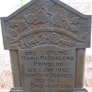 PRINSLOO Maria Magdalena 1932-1933