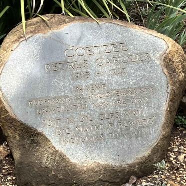 COETZEE Petrus Carolus 1905-1987