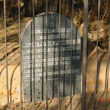 PRINSLOO Willem Petrus 1849-1926