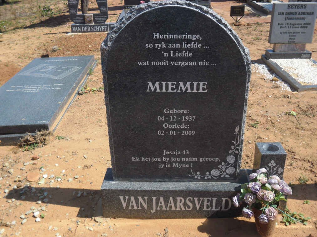 JAARSVELD W.J., van 1937-2009 _1