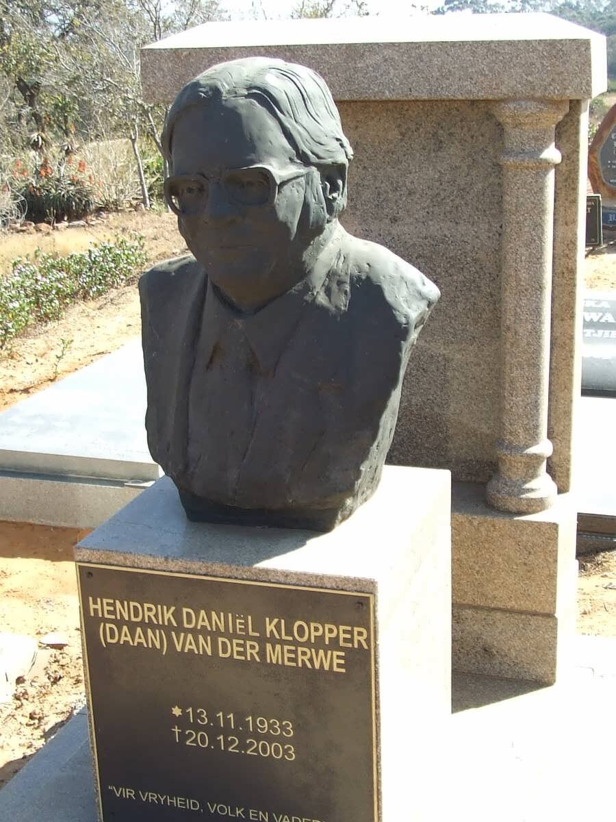 MERWE Hendrik Daniel Klopper, van der 1933-2003 _1