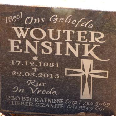 ENSINK Wouter 1931-2013