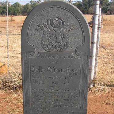 FOURIE Alettha Catharina nee KLOPPER 1855-1929