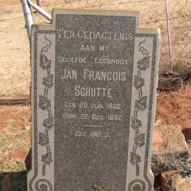 SCHUTTE Jan Francois 1882-1932