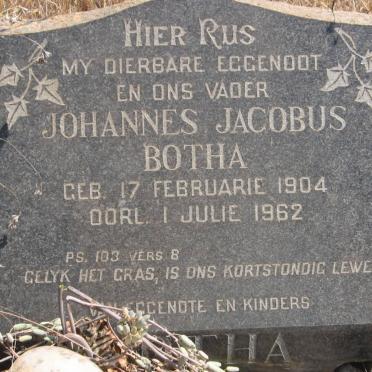 BOTHA Johannes Jacobus 1904-1962