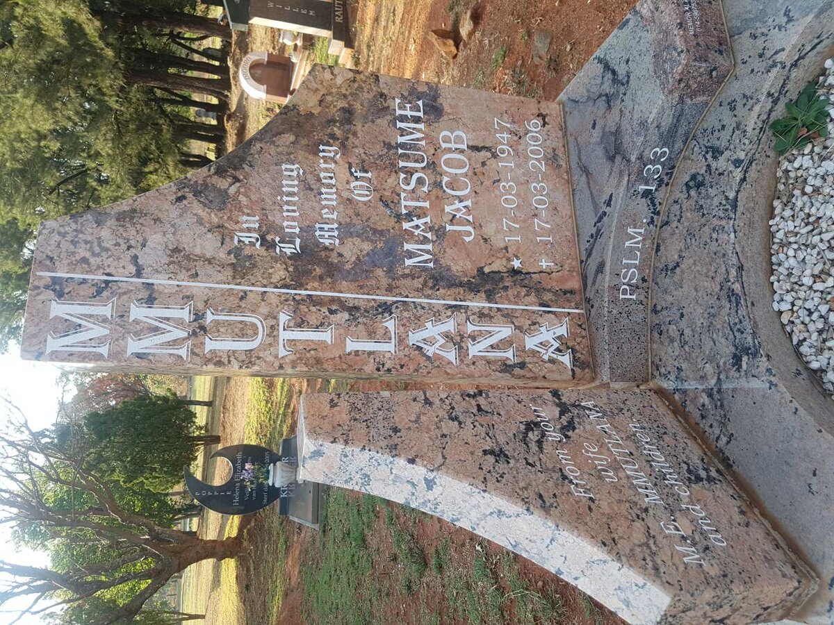 MMUTLANA Matsume Jacob 1947-2006