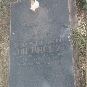 PREEZ Schalk Willem Jacobus, du 1895-1971
