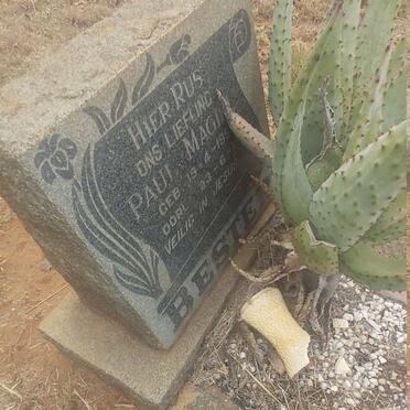 BESTER Paul Magiel 195?-