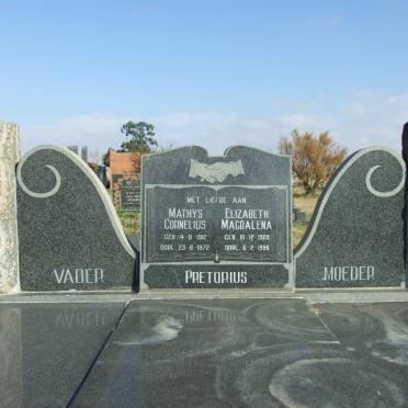 PRETORIUS Mathys Cornelius 1912-1972 &amp; Elizabeth Magdalena 1909-1996