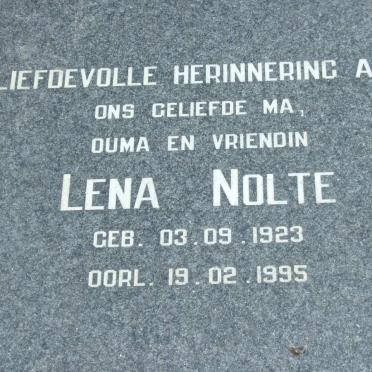 NOLTE Lena 1923-1995