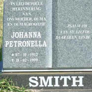 SMITH Johanna Petronella 1912-1999