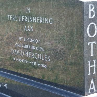 BOTHA David Hercules 1913-1986