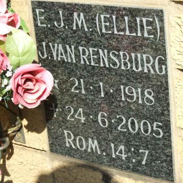 RENSBURG E.J.M., J. van 1918-2005