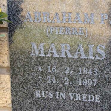 MARAIS Abraham Pierre 1948-1997