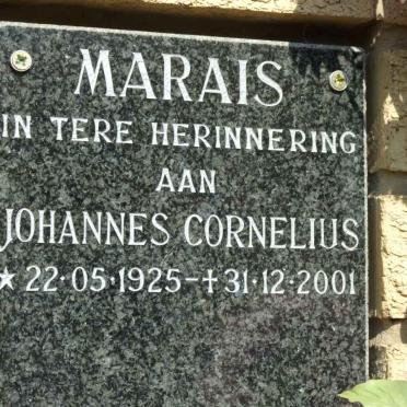 MARAIS Johannes Cornelius 1925-2001