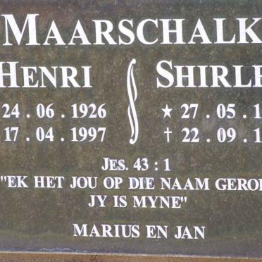 MAARSCHALK Henri 1926-1997 &amp; Shirley 1937-1985
