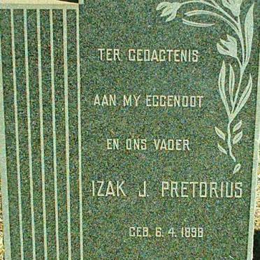 PRETORIUS Izak J. 1898-1970