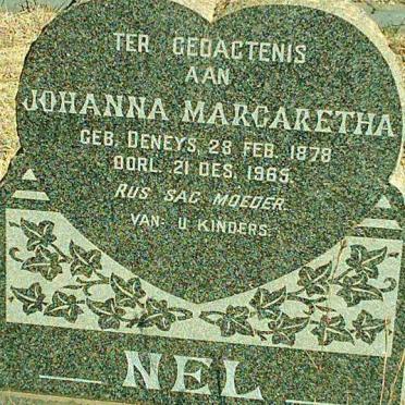 NEL Johanna Margaretha nee DENEYS 1878-1965