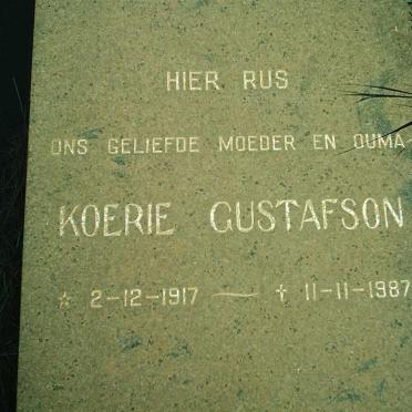 GUSTAFSON Koerie 1917-1987