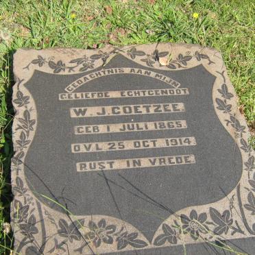 COETZEE W.J. 1865-1914
