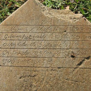 HERBST Maria Isabella nee BOTES 1841-1923