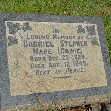 MARE Gabriel Stephen 1929-1948