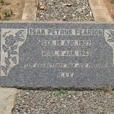 PEARSON Isak Petrus 1907-1942
