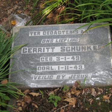 SCHUNKE Gerritt 1943-1943