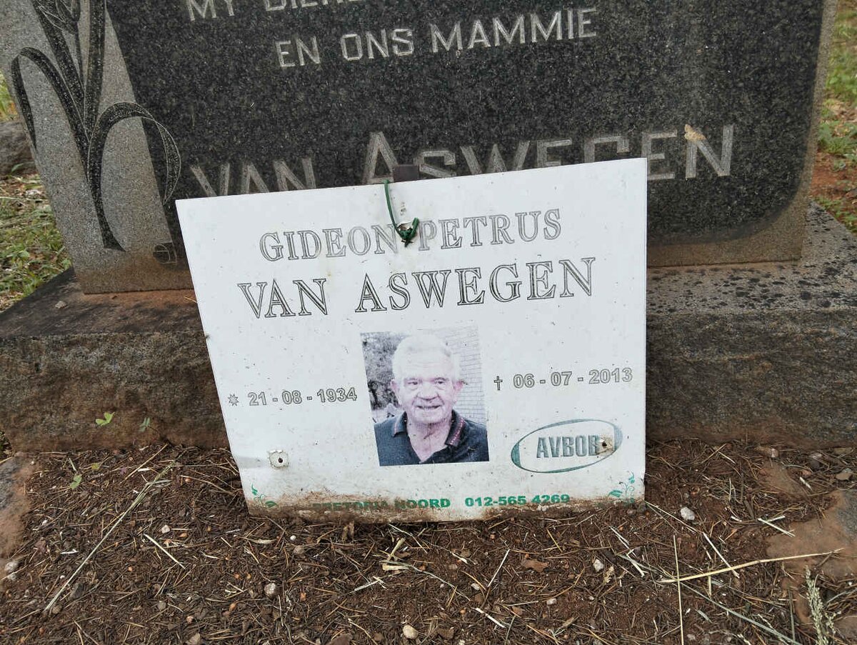 ASWEGEN Gideon Petrus, van 1934-2013 & Bettie VAN DYK  1939-1968_2