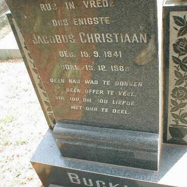 BUCKLE Jacobus Christiaan 1941-1968