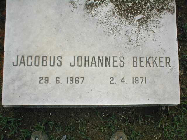 BEKKER Jacobus Johannes 1967-1971 _2