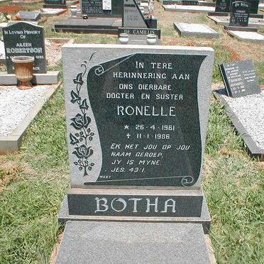 BOTHA Ronelle 1961-1986