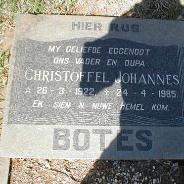 BOTES Christoffel Johannes 1922-1985