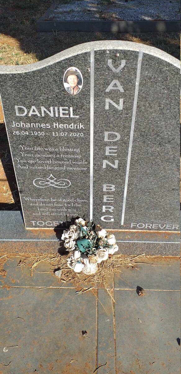 BERG Daniel Johannes Hendrik, van den 1930-2020