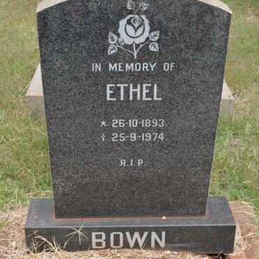 BOWN Ethel 1893-1974
