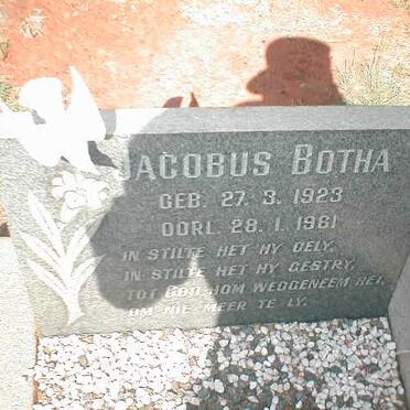 BOTHA Jacobus 1923-1961