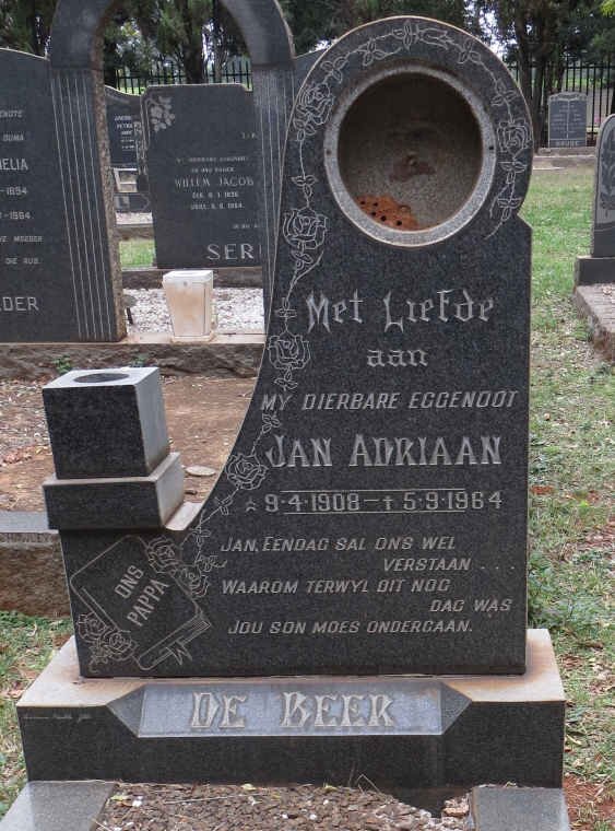 BEER Jan Adriaan, de 1908-1964