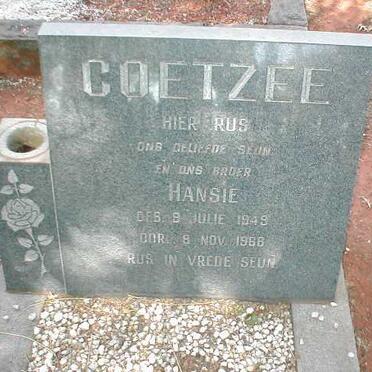 COETZEE Hansie 1949-1966