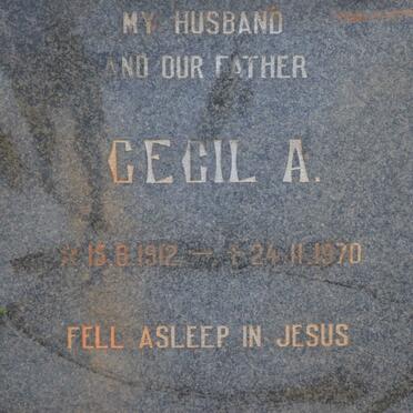 CARR Cecil A. 1912-1970