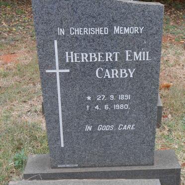 CARBY Herbert Emil 1891-1980